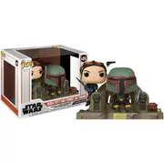 POP Star Wars The Mandalorian - Boba Fett and Fennec Shand on Throne