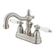 Kingston Brass KB160.PL Heritage 1.2 GPM Centerset Bathroom - Nickel