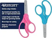 Westcott School Left and Right Handed Kids Scissors, 5-Inch, Blunt, Colors Vary (13168)