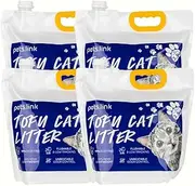 Cat Litter, Low Tracking, Hard Clumping, Odor Control, Unscented & Natural Ingredients - 14KG (3.5kg x 4 Bags) ﻿