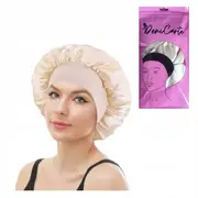 Deni Carte Bonnet - Satin night cap, beige beige
