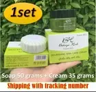 BOTAYA HERB SET [CREAM + SOAP ]SOLVE ACNE FRECKLES DARK SPOTS.