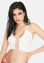 Ice Forever Sassy Crop Halter Top