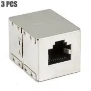 3x RJ45 Cat5e Cat 5e Shielded Network Cable Joiner Coupler Connector Extender