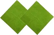 Artificial Turf Pad 2pcs DIY Lawn Turf Sand Table Grass Mat Fake Grass for Decorations and Micro Landscape