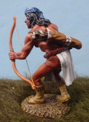 king & country TRW094 54mm Apache warrior firing his bow 2016 mib oop