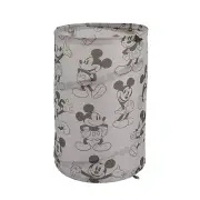Mickey Mouse Round Pop-Up Hamper, Grey/Black by Disney