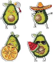 Plastic Canvas Counted Cross-Stitch kit on 14ct AIDA Avocado P-826/SR-826 by MP Studia
