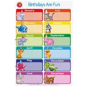 Learning Can Be Fun Birthdays Are Fun Double-sided Chart