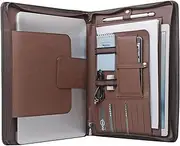 XIAOZHI Laptop Portfolio Organizer Case for Surface Book 2 /MacBook Pro 15 inch, MacBook Laptop Folio Case with Organizer Pocket, NM034-Brown
