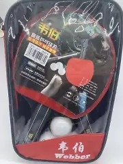 Webber Sport Ping Pong Set With 3 Balls Brand New Ping Pong Paddle Set