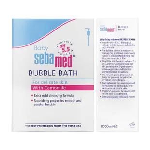 【SEBAMED】嬰兒泡泡浴露 1000ml 2入(平行輸入版)