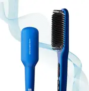 Pro Ceramic Ionic Hair Straightener Brush for Home Salon, Straightening Hair ...