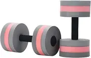 2pc Dumbbell Exercise Resistance Aerobics - Water Dumbbell Aqua Weight Aquatic Exercise Dumbell EVA Water Barbell Hand, Aerobics Workouts Aqua Fitness Barbells Equipment