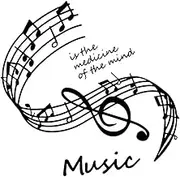jojofuny Unique Musical Note Wall Decal Removable Music Wall Mural Living Room Decor