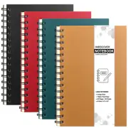 Coopay 4 Pack A5 Hardcover Spiral Notebook College Ruled Notebooks Journal Diary
