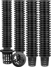 100 PCS Net Cups, 2 Inch Lightweight Economy Heavy Duty Garden BPA Free Plastic