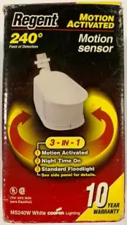 o'o'o . MOTION Activated SENSOR MS240 for Outdoor Flood Light Regent 240 Degree