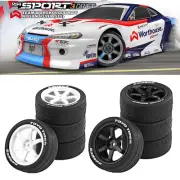 For 1/10 Onroad Rc Car Wheels Tires Set For amiya Hpi Hsp Traxxas Nitro 4tec