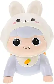 Milisten Interactive Crawling Bunny for Boy Girl Encourages Motor Skills and Early Learning Safe and Smooth Design for Boy Girl Learning to Crawl