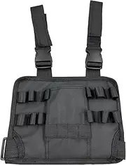 Tool Pouch With Belt Clip, Belt Tool Pouch 22x16.5 Inch Multi-Slot Black Nylon for for Electrician, Plumber, Repairman & More