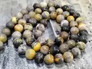 Natural Bumble Bee Jasper, 6mm, Approx 68 pce, Free post. Oz Seller