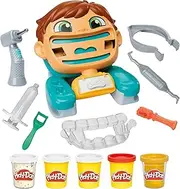 Play-Doh Silly Smiles Dentist Kit, Kids Arts & Crafts Toys for 3 Year Old Girls & Boys & Up, 7 Accessories & 5 Modeling Compound Cans