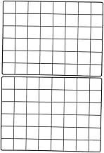 2pcs Shelf Grid Panel Board Metal Wire Memo Board Photo Grid Wall Decor Picture Wall Holder Hanging Grid Panel Grid Wall Panels Wall Ornament Wall Grid Iron Grid Frame Wall-mounted