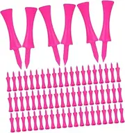 DINHEAROM 100pcs Unbreakable Golf Tees Durable Practice Golfing Tees for Women Men Reliable Positioning for Enhanced Performance Consistent Shots for Golf Simulators and Driving Ranges