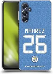 Head Case Designs Officially Licensed Manchester City Man City FC Riyad Mahrez 2021/22 Players Home Kit Group 2 Soft Gel Case Compatible with Samsung Galaxy M54 5G