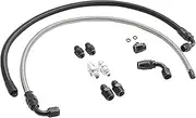 25'' 6AN Power Steering Pump Hose Kit for Chevy C10 LS Swap Connects GM Type 2