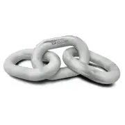 Tug of War Dog Chew Toy - Natural Rubber Heavy Duty Marble Links - Neutral...