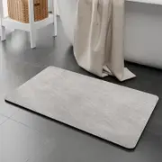 Grey Quick Dry Absorbent Non Slip Bath Rug For Bathroom Kitchen Entryway 45X70cm Bath Mats Rugs & Toilet Covers