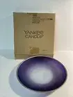 Yankee Candle Twilight Dusk Purple Glass Plate Candle Holder 1552126