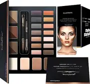 Youngfocus 14 Highly Pigmented Eyeshadows Blendable Natural Look Shimmer and Matte Eyeshadow Palette, 6 Natural Waterproof Eyebrow Powders, 3 Contour Powders, Lasting Multi-Finish Cosmetics Gift Kit