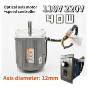 40W 220V 110V Optical Axis Deceleration Geared AC Motor With Speed Controller