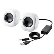 ELECOM speaker USB power supply 4W compact white MS-P08UWH w/Tracking# New