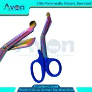 Paramedic Bandage Utility Scissors, 7.5in, Fluoride-Coated, Titanium Color (1pc)