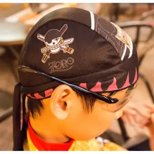 【路達自行車衣百貨】 航海王正版授權 索隆綁帽頭巾 海賊王 810040204