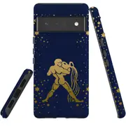 For Google Pixel 6 Pro Case Tough Protective Cover Aquarius Drawing