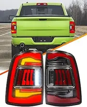 LED Tail Lights for Dodge Ram 1500 2009-2018, Ram Rear Tail Lamp Assembly for Factory Halogen Version