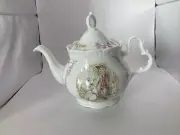 Royal Albert Beatrix Potter Teapot Jemima Puddle Duck Jeremy Fisher Mr Tod 1988