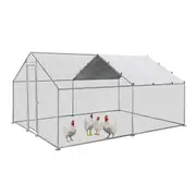 Topet Large Walk-in Pet Chicken Run Coop Rabbit Hutch Ferret Cage Hen House 300 x 400 x 195cm