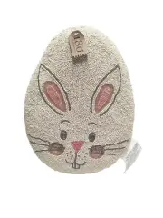 Handmade Easter Bunny Beaded Egg Shaped Pillow Home Decor Accent