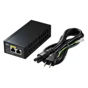Sanwa Supply PoE Injector IEEE802.3af/at Gigabit Compatible AUTO-MDIX Function L