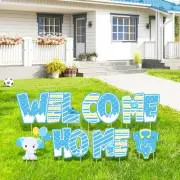 Welcome Home Baby Boy Decorations 7 Pieces Yard Sign Blue