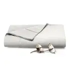 Pure 100% Cotton Flat Sheets Only King Off White (1 PC), Luxurious 400 Thread...