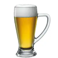 在飛比找ETMall東森購物網優惠-1L升啤酒杯大扎啤杯肌肉啤酒杯帶把加厚玻璃杯子酒杯英雄杯林頓