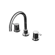 Elle Vanity Hob Sink Three-Piece Set Chrome Solid Brass