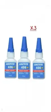 3 x LOCTITE® 406 20g Fast Curing Instant Adhesive Industrial Super Glue AU